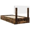 vidaXL Lit de Rangement Ch&ecirc;ne fum&eacute; 75 x 190 cm Bois d'ing&eacute;nierie
