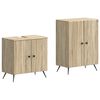 vidaXL Ensemble de 2 meubles de salle de bain BREDA Ch&ecirc;ne Sonoma