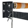 vidaXL Auvent r&eacute;tractable jaune et blanc 4,5x3 m tissu et aluminium