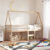 vidaXL Lit haut sans matelas 90x190 cm bois de pin massif