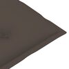 vidaXL Chaises inclinables de jardin et coussins lot de 4 Teck solide