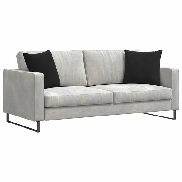 vidaXL Coussins de canap&eacute; 2 pcs Noir 45 x 45 cm