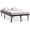 vidaXL Cadre de lit Noir M&eacute;tal 200 x 200 cm