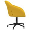 vidaXL Chaises pivotantes &agrave; manger lot de 4 jaune velours