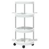 vidaXL Chariot de m&eacute;nage avec panier de rangement Aluminium