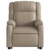 vidaXL Fauteuil inclinable de massage &eacute;lectrique cappuccino similicuir
