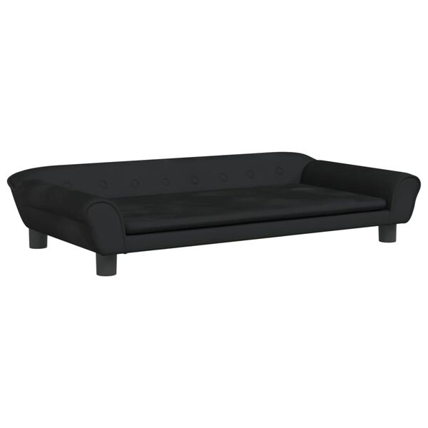 vidaXL Canap&eacute; pour enfants noir 100x50x26 cm velours