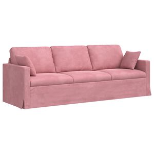 vidaXL Canap&eacute; Rose 228 x 78 x 80 cm Velours