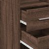 vidaXL Buffet haut ch&ecirc;ne marron 30x42,5x185 cm bois d'ing&eacute;nierie