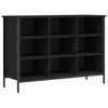 vidaXL Armoire &agrave; chaussures noir 100x35x70 cm bois d'ing&eacute;nierie