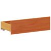 vidaXL Cadre de lit sans matelas avec t&ecirc;te de lit brun cire 140x190 cm