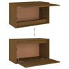vidaXL Meubles TV 3 pcs Marron miel Bois massif de pin