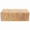 vidaXL Bo&icirc;te de rangement Naturel 60 x 38 x 20 cm Jacinthe d'eau