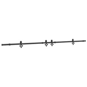 vidaXL Kit de quincaillerie de porte coulissante 305 cm acier noir