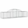 vidaXL Paniers à gabions arqués 3 pcs 200x50x40/60 cm fer galvanisé
