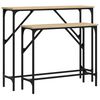 vidaXL Tables console 2 pcs ch&ecirc;ne sonoma bois d'ing&eacute;nierie