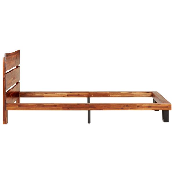 vidaXL Cadre de lit à live edge Bois d'acacia massif 90 cm