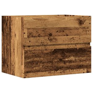 vidaXL Armoire de salle de bain vieux bois bois d'ing&eacute;nierie