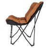 Bo-Camp Chaise papillon de camping pliable Himrod Argile