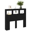 vidaXL Tête de lit Chêne noir 120 x 17 x 102 cm Bois d'ingénierie