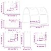 vidaXL Lit mezzanine enfants avec tunnel sans matelas 80x200 cm