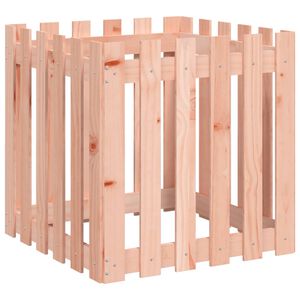 vidaXL Jardini&egrave;re avec design de cl&ocirc;ture 60x60x60 cm Douglas massif