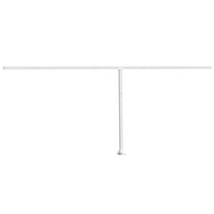 vidaXL Jeu de poteaux d'auvent blanc 600x245 cm fer