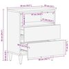 vidaXL Table de chevet 50 x 33 x 62 cm Bois de mangue massif