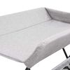 vidaXL Table &agrave; langer Gris clair Fer