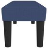 vidaXL Banc Bleu 100x30x30 cm Tissu