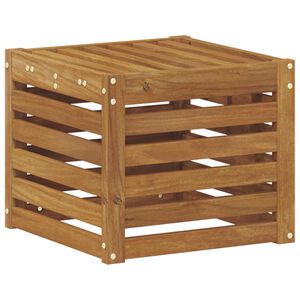vidaXL Banc de Jardin Naturel 43 x 43 x 37 cm Bois d'Acacia Massif