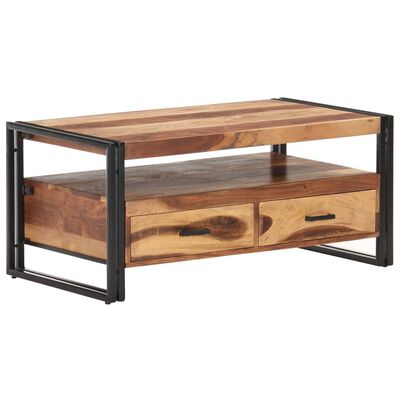 vidaXL Table basse 100x55x45 cm Bois d'acacia massif