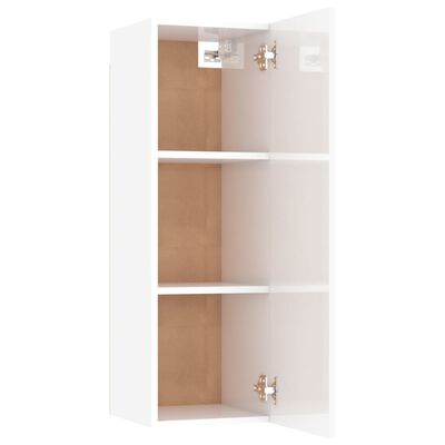 vidaXL Ensemble de meubles TV 8 pcs Blanc brillant Bois d'ingénierie