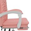 vidaXL Fauteuil inclinable de bureau Rose Similicuir