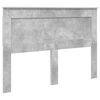 vidaXL Cadre de lit Gris b&eacute;ton 140 x 190 cm Bois Ing&eacute;nierie