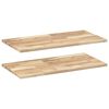 vidaXL &Eacute;tag&egrave;res flottantes 2 pcs 100x40x2 cm acacia massif non trait&eacute;