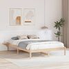 vidaXL Cadre de lit Naturel 150 x 200 cm Pin massif