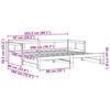 vidaXL Lit Pull-out de Jour Blanc 180 x 200 cm Pin massif