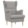vidaXL Fauteuil Gris clair Boucl&eacute;