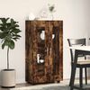 vidaXL Buffet Ch&ecirc;ne fum&eacute; 55,5 x 29 x 103 cm Bois d'ing&eacute;nierie