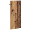 vidaXL Porte-manteau mural avec &eacute;tag&egrave;re Bois ancien 40 x 10 x 90 cm