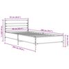 vidaXL Cadre de lit sans matelas ch&ecirc;ne sonoma 90x200 cm