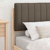 vidaXL Cadre de lit avec t&ecirc;te de lit rembourr&eacute;e Taupe 90 x 190 cm