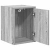 vidaXL Armoires murales de garage 2 pcs sonoma gris bois d'ing&eacute;nierie