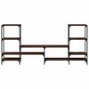 vidaXL Meuble TV ch&ecirc;ne marron 206,5x28,5x95 cm bois d'ing&eacute;nierie