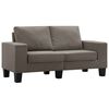 vidaXL Canap&eacute; Taupe 2 places tissu
