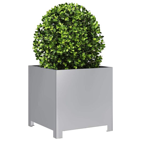 vidaXL Jardini&egrave;res 2 pcs 40x40x40 cm acier galvanis&eacute;