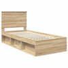 vidaXL Cadre de lit Sonoma 90 x 190 cm Bois de pin massif