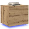 vidaXL Cabinet de chevet 2 pcs Ch&ecirc;ne artisanal 50 x 39 x 41 cm