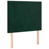 vidaXL Sommier &agrave; lattes de lit avec matelas Vert fonc&eacute; 90x200 cm